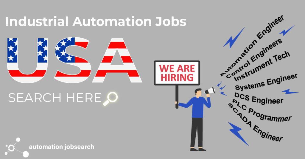 A list of current job vacancies in industrial automation in the USA.