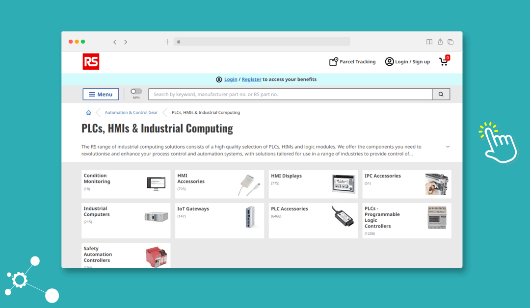 RS UK and Ireland automation parts and components online store